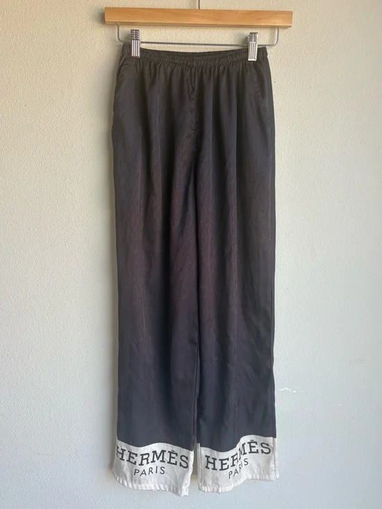 Ivory and Black Printed Button-Up Shirt and matching pant set - Picture 6 of 10